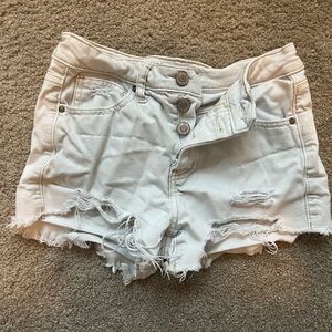 White RSQ jean shorts